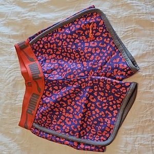 Girls puma athletic shorts